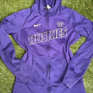 Nike washington huskies purple zip up